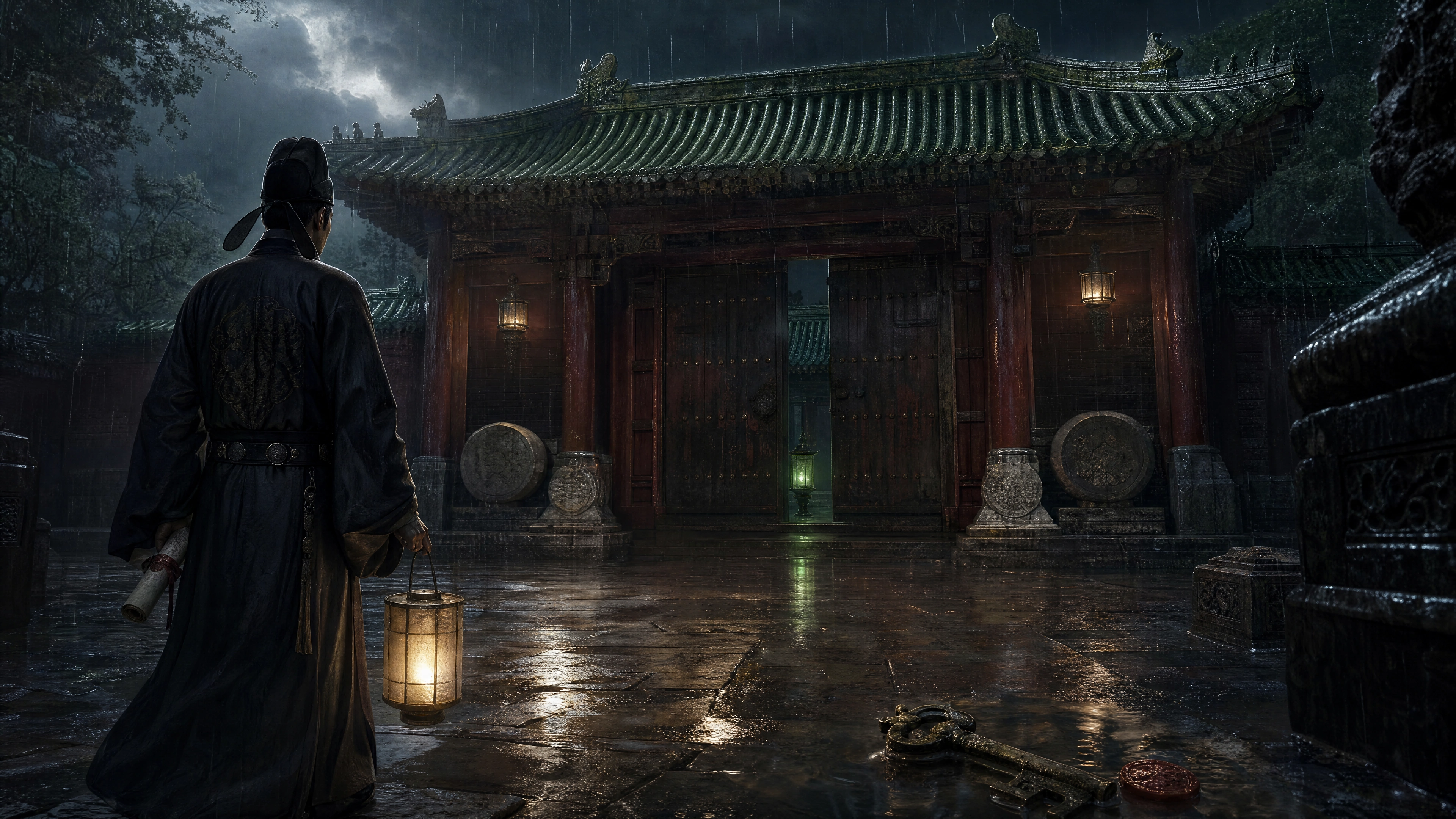 雨夜王府与持灯勘案官